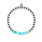 Fröhlich | Silber | Aquamarin Jade | Edelstein-Ausdrucksarmband